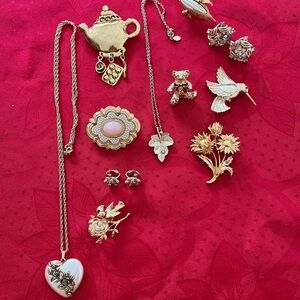 Gold and Silver Jewelry Set